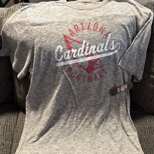 Men’s Majestic Gray Arizona Cardinals Short Sleeve Tee